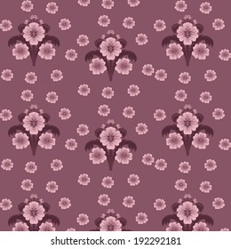 Background with vintage flowers