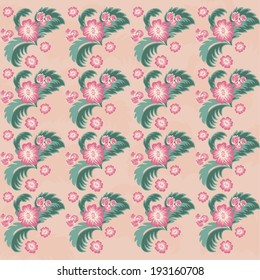 Background with vintage flowers