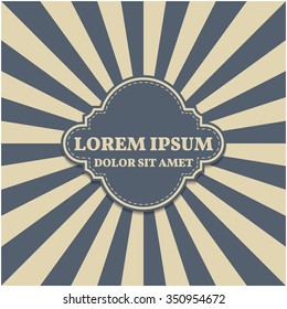 Background with vintage frame for your text, vector illustration.
