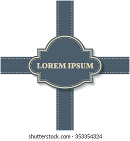 Background with vintage frame for your text, vector illustration.