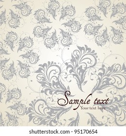 Background with Vintage Label