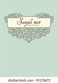 Background with Vintage Label