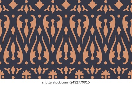 background vintage pattern, traditional design pattern vector