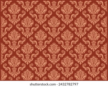 background vintage pattern, traditional design pattern vector