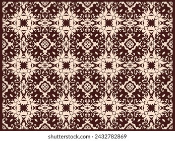 fondo patrón vintage, vector de patrón de diseño tradicional