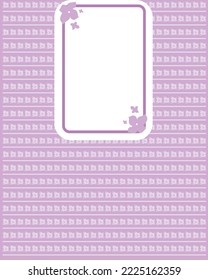 background violet purple mockup card banner flower 