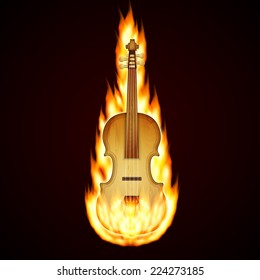 Background with violin. Music background. EPS10 vector