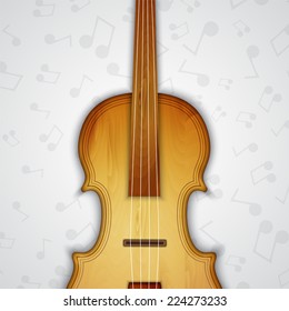 Background with violin. Music background. EPS10 vector