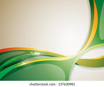 Background with volume green lines