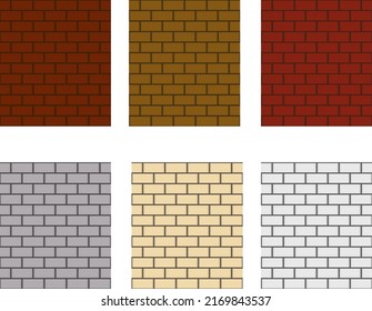 Background wall vector seamless in brown and gray