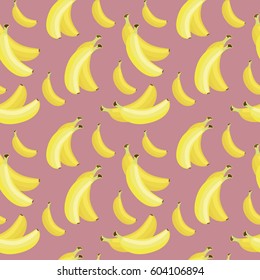 Background wallpaper with bananas. Vector illustration