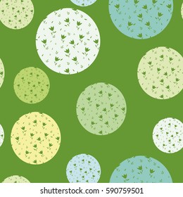 Background Wallpaper with colored balls and patterns. Vector illustration.