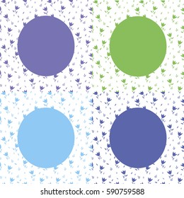 Background Wallpaper with colored balls and patterns. Vector illustration.