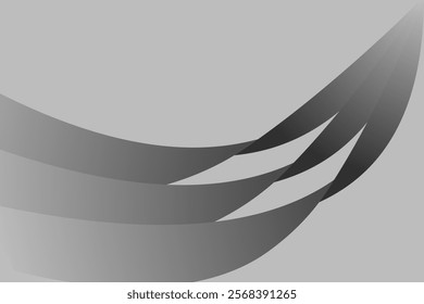 Background or Wallpaper Design Wave Grey Color