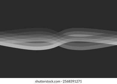 Background or Wallpaper Design Wave Grey And Black Color