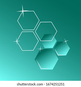 Background wallpaper hexagons abstraction concept vector - Powered by Shutterstock - Get 15% off with code: PIKWIZARD15