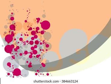 Background wallpaper illustration dots circles bubbles abstract design