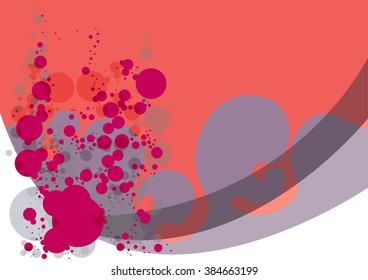 Background wallpaper illustration dots circles bubbles abstract design