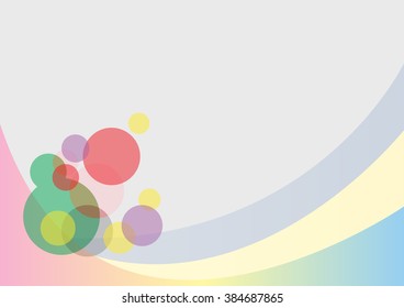 Background wallpaper illustration dots circles bubbles abstract design