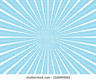 Background, wallpaper image with white polka dots on blue concentrated lines