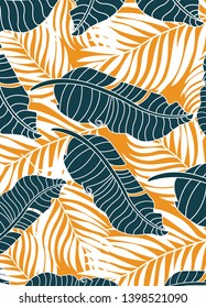Background wallpaper leaf pattern vector illustration design