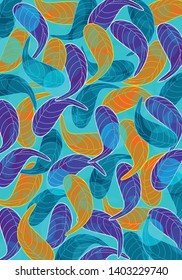 Background wallpaper leaf vector illustration design