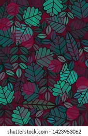 Background wallpaper leaf vector illustration design