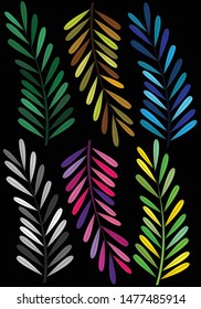 Background wallpaper leaf vector illustration design