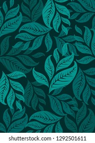 Background wallpaper leaves vector illustration design
