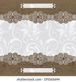 Background wallpaper pattern vintage vector illustration.Object with clipping path.