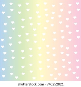 Background wallpaper rainbow color heart