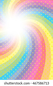 Background wallpaper, rainbow colored vortex and stardust