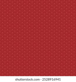 Hintergrund und Tapete roten Design-Stil. Rote Chinesen. Die chinesische Textur wiederholt sich in der Ozeanwasserkurve.