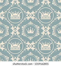Background wallpaper in royal style, seamless pattern, texture, vector graphic