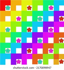 Papel de fondo y ilustración de arte sin fisuras textura de diseño de línea gráfica vectorial diseño de moda plana aislado para algodón hermoso patrón de tela colorida artesanía de papel y ovejas para la educación