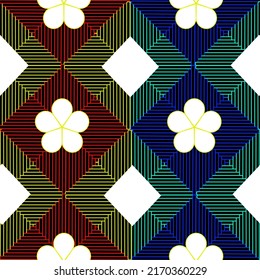 Background wallpaper and seamless artwork illustration texture of vector graphic line design isolated flat trendy design Art Deco beautiful pattern colorful fabric paper craft and sheep  