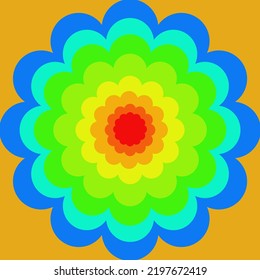 Papel de fondo y ilustración de arte sin fisuras textura de diseño de línea gráfica vectorial diseño aislado de moda plana para algodón bonito patrón de tela colorida estilo flores papel hoja de artesanía 