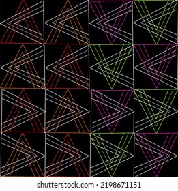 Papel de fondo y ilustración de arte sin fisuras textura de diseño de línea gráfica vectorial diseño aislado de moda plana hermoso patrón colorido flores estilo papel artesanal 