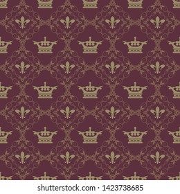 Background Wallpaper. seamless pattern in vintage style. Vector graphics