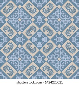 Background Wallpaper. seamless pattern in vintage style. Vector image