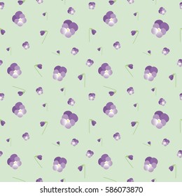 background wallpaper with spring violets. Vector illustration
