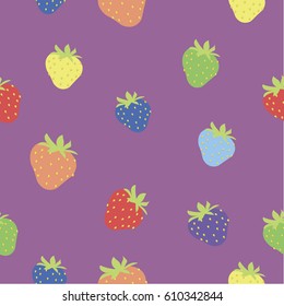 Background wallpaper with strawberries