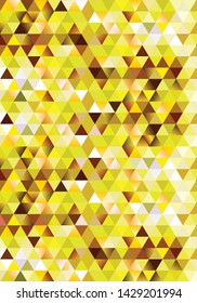 Background wallpaper triangle pattern yellow color vector illustration design