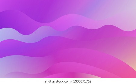 Background for Wallpaper, Web Design, Brochure, Visit Card. Vector wave pattern. Colorful geometric background. Gradient.