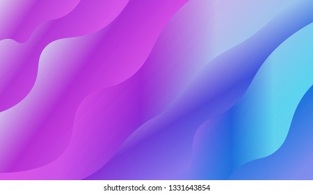 Background for Wallpaper, Web Design, Brochure, Visit Card. Vector wave pattern. Colorful geometric background. Gradient.