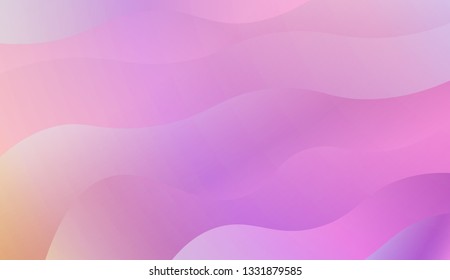 Background for Wallpaper, Web Design, Brochure, Visit Card. Vector wave pattern. Colorful geometric background. Gradient