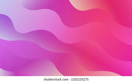 Background for Wallpaper, Web Design, Brochure, Visit Card. Vector wave pattern. Colorful geometric background. Gradient.