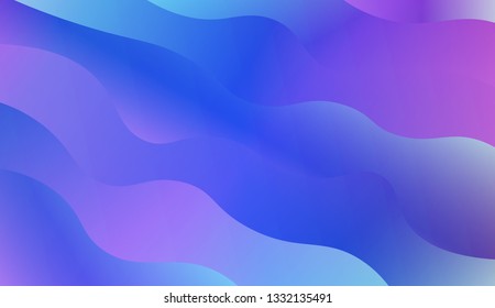 Background for Wallpaper, Web Design, Brochure, Visit Card. Vector wave pattern. Colorful geometric background. Gradient.