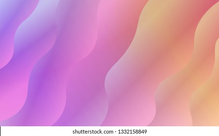 Background for Wallpaper, Web Design, Brochure, Visit Card. Vector wave pattern. Colorful geometric background. Gradient