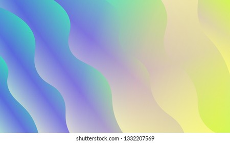 Background for Wallpaper, Web Design, Brochure, Visit Card. Vector wave pattern. Colorful geometric background. Gradient.